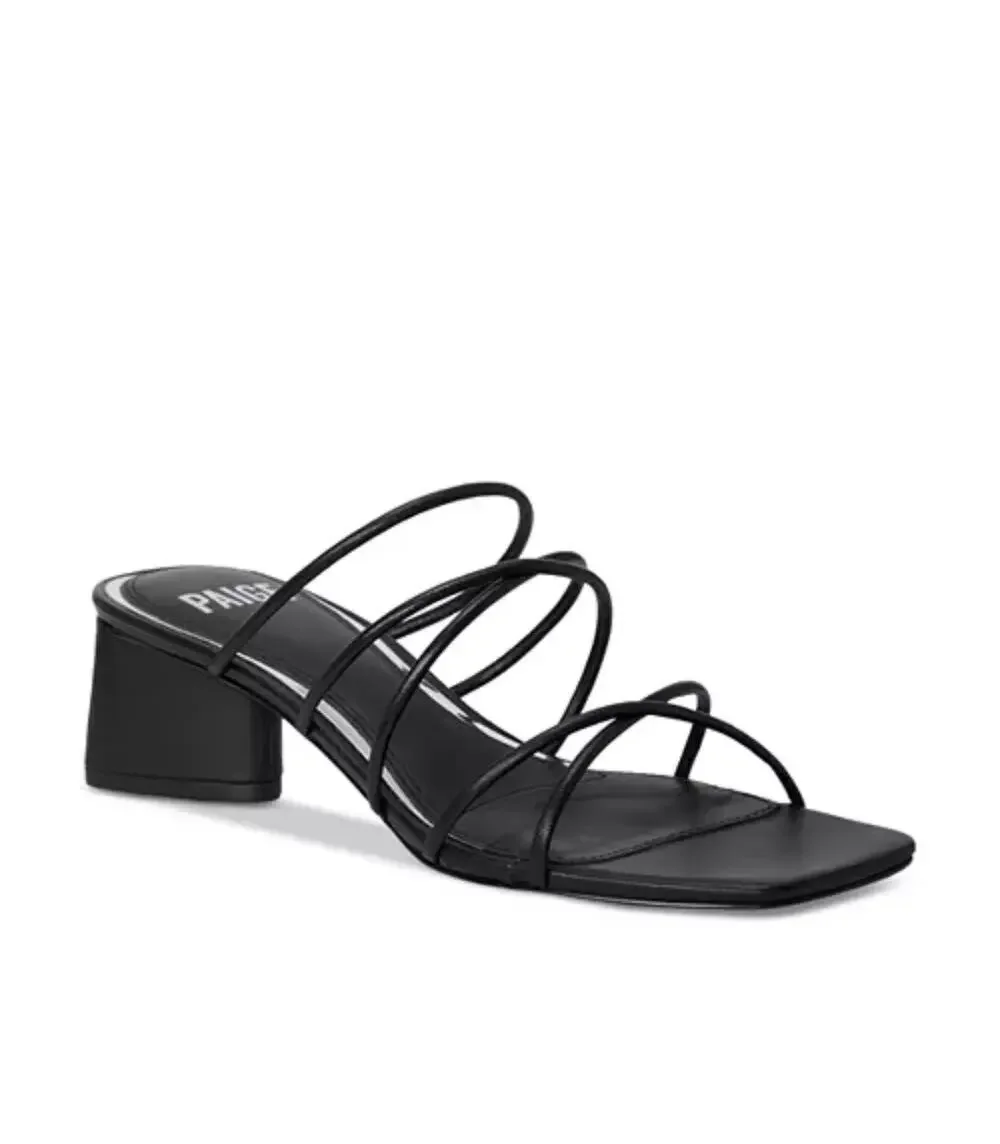 NEW Paige Black Gemma Strappy Sandals 7